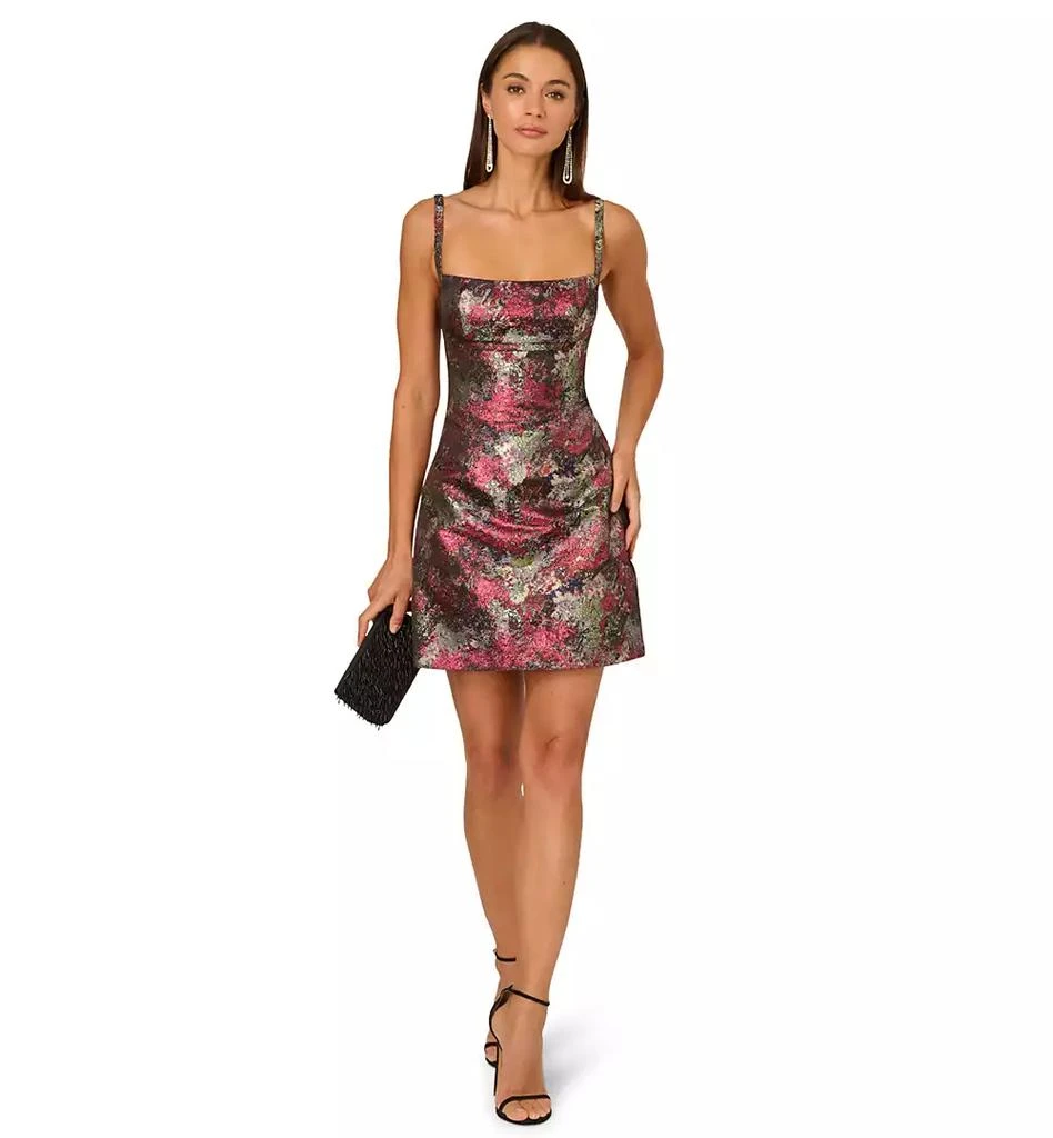 slim fit dress slacks Strapless Metallic Jacquard Ball Gown | Gown main image 1