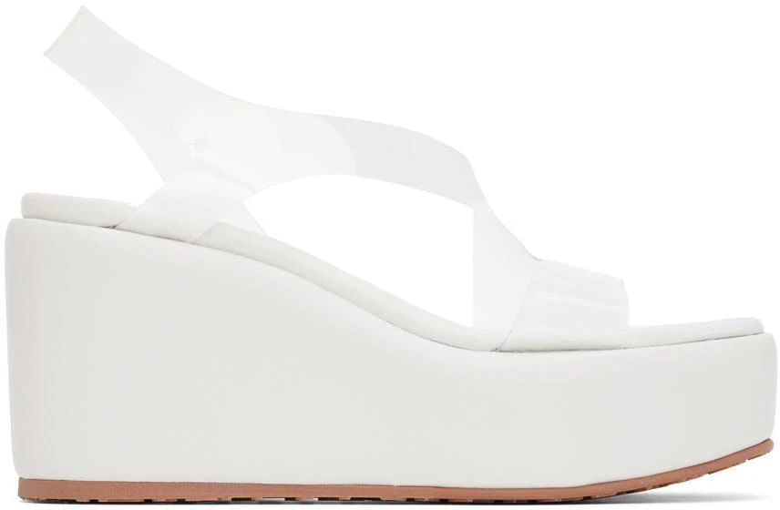 Gianvito Rossi Pink Metropolis 45 Wedge Sandals 1
