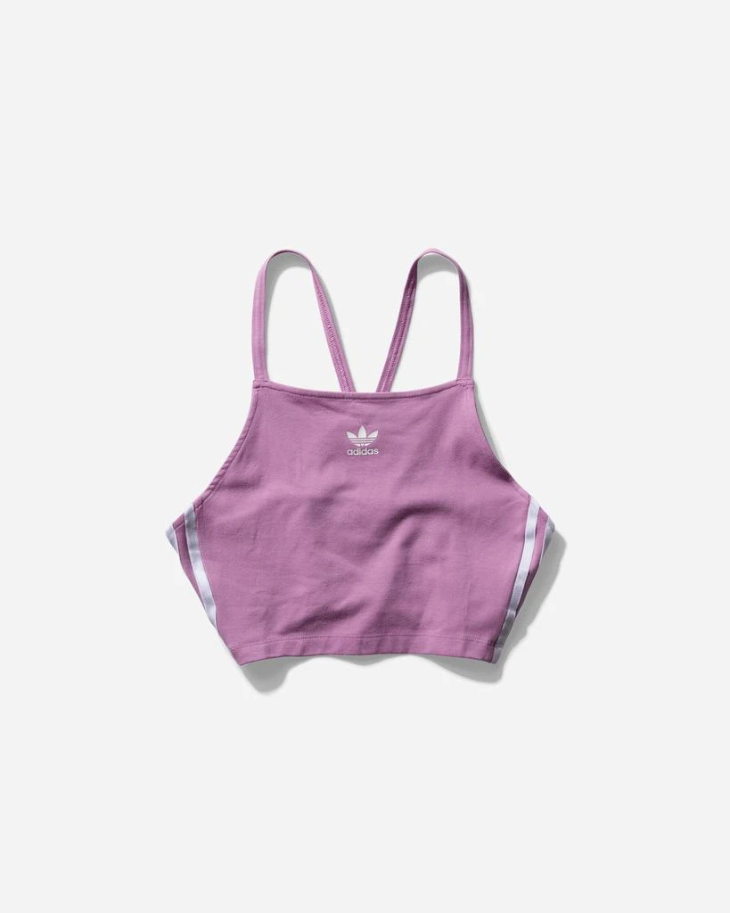 Adidas Women's Adicolor 3-Stripes Crop Top Preloved Purple 1
