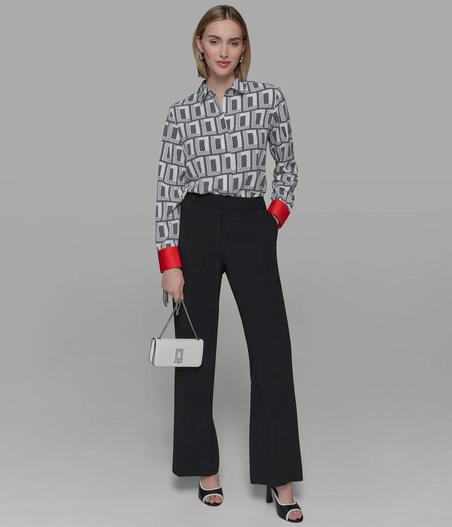 Karl Lagerfeld Paris DOUBLE L BLOUSE WITH CONTRAST CUFF 6