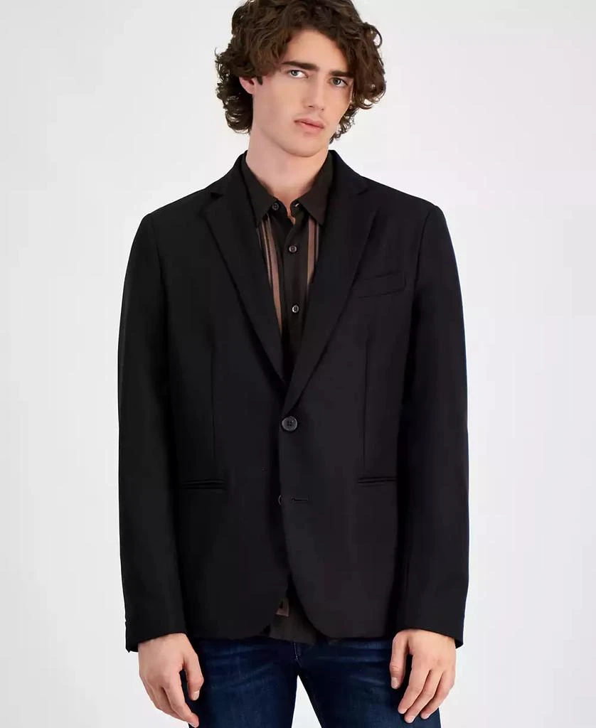 GUESS Men's Shimmer Twill Relaxed Fit Blazer 1