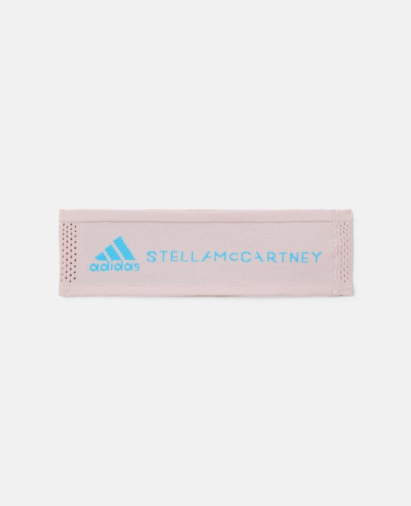 Stella McCartney Stella McCartney - Logo Headband, Woman, New Rose/Signal Cyan