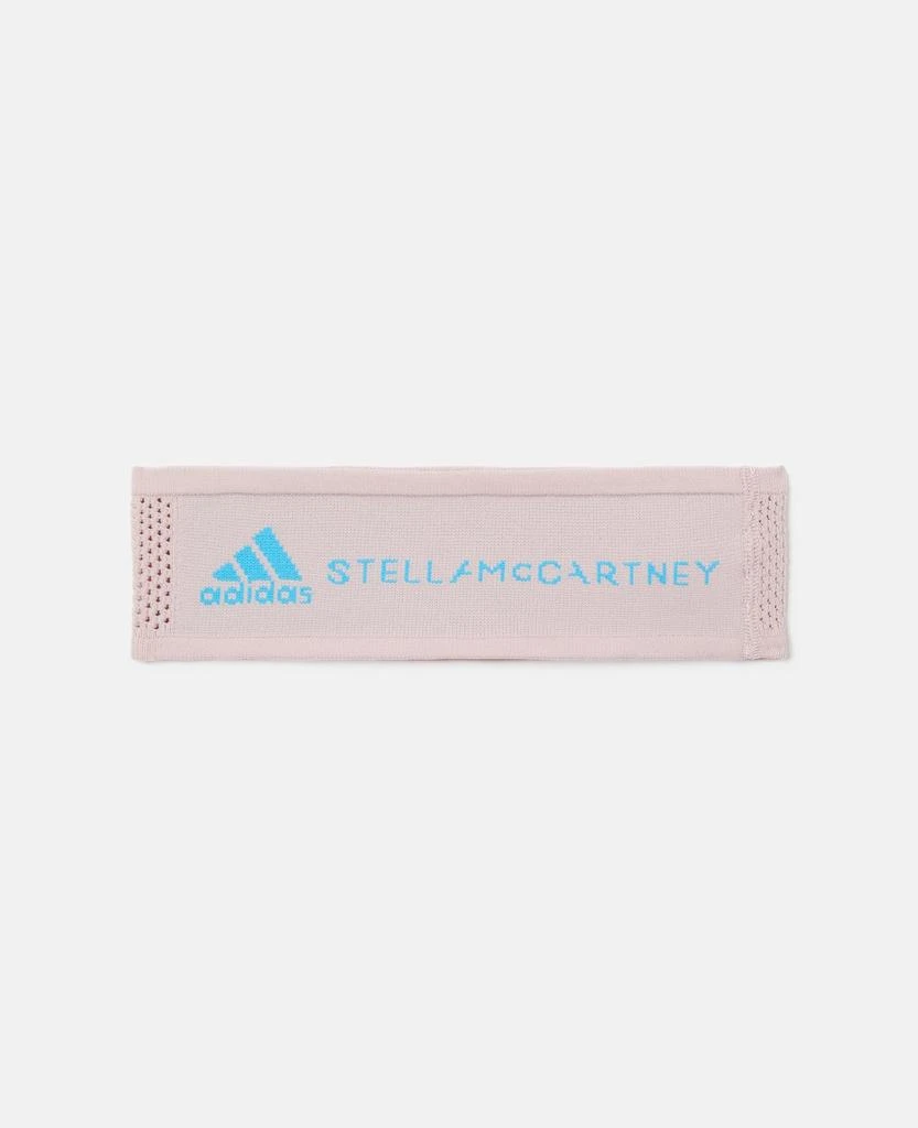 Stella McCartney Stella McCartney - Logo Headband, Woman, New Rose/Signal Cyan 1