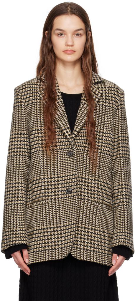 TOTEME Brown Longline Wool Blazer DK 38 L Women s Blazers Free Shipping BeyondStyle