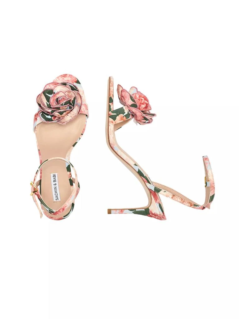 Sachin & Babi 85MM Chelsea Rose Faille Sandals 4