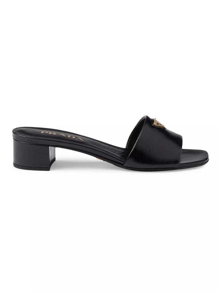 Prada Saffiano Leather Sandals 1