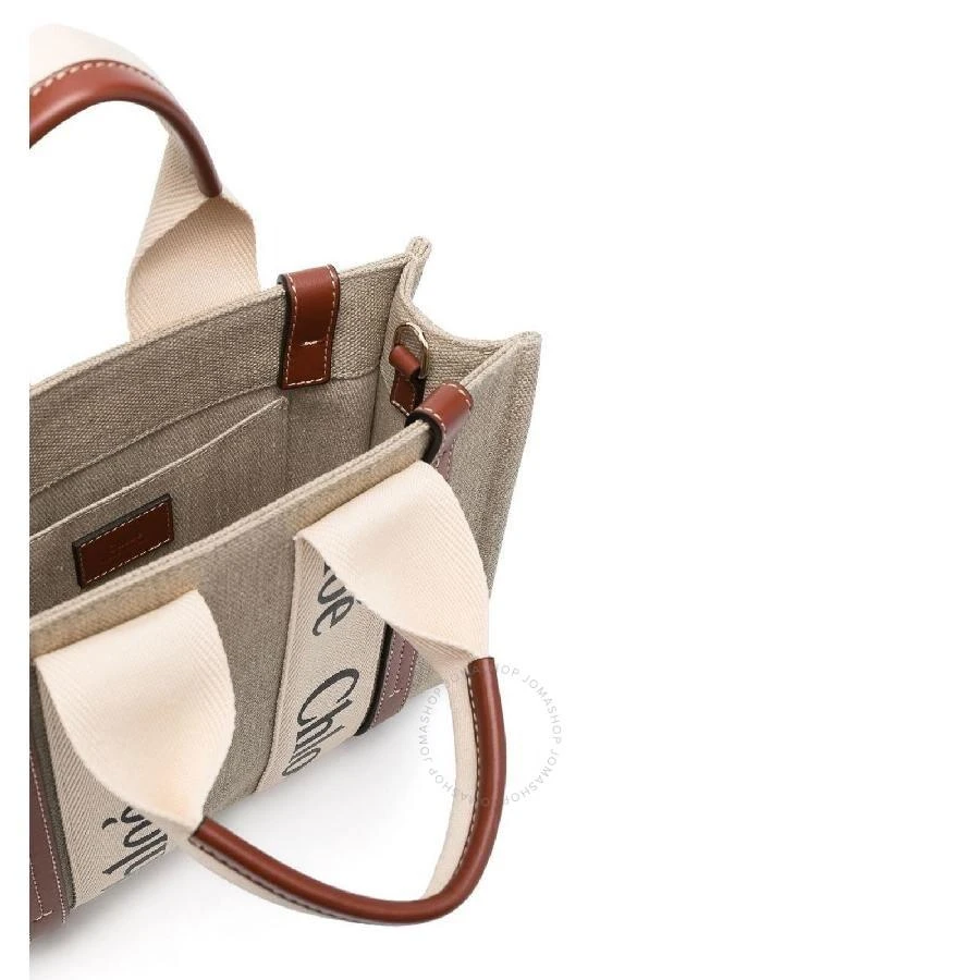Chloé Woody Small Linen Tote Bag 3