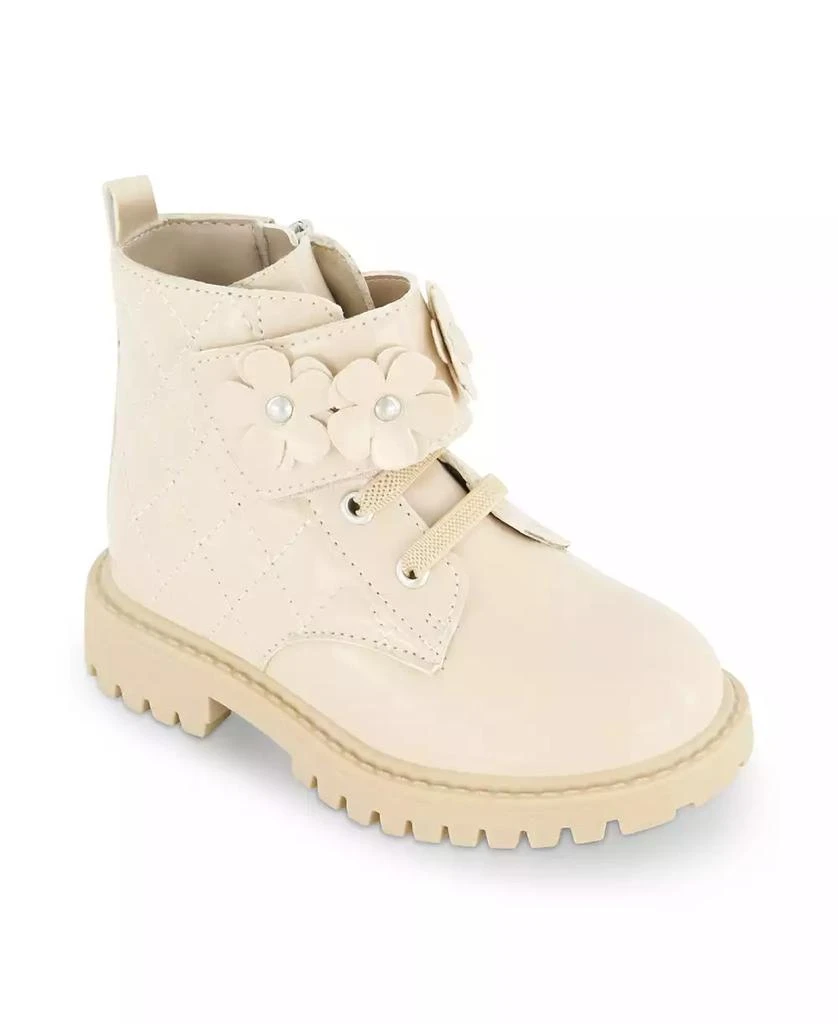 Jessica Simpson Toddler Girls Daria Flower Moto Boot 1