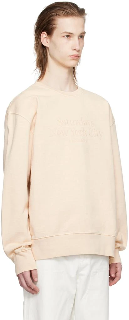 Saturdays NYC Beige Bowery Miller Sweatshirt 2