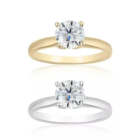 Diamond Rings 0.70 CT. T.W. Round Diamond Solitaire Ring in 18K Gold 1