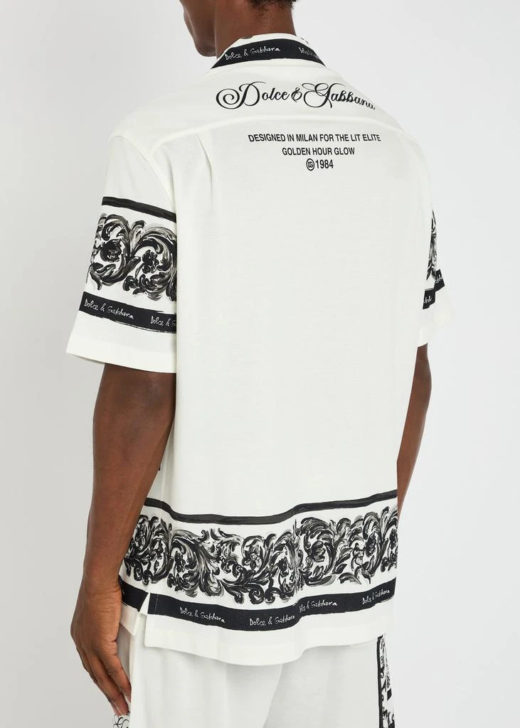 Dolce
Gabbana Printed piqué cotton shirt 3