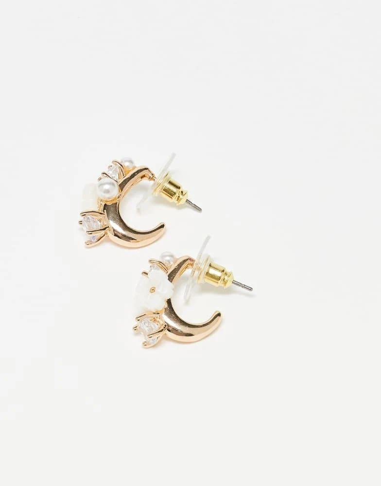 ALDO ALDO arluna 3 pack floral earrings in gold 3