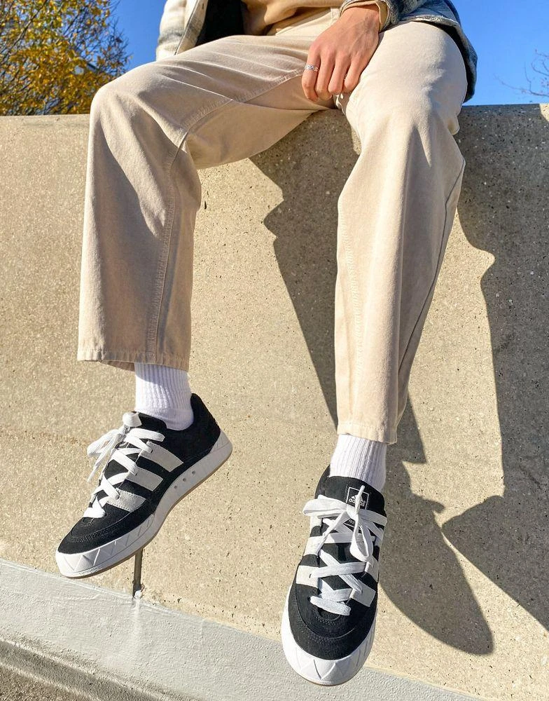 Adidas adidas Originals Adimatic trainers in black 1