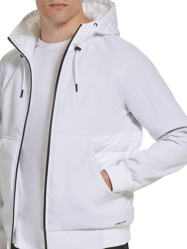 Kenneth Cole Channel Quilted Hooded Puffer Jacket 3