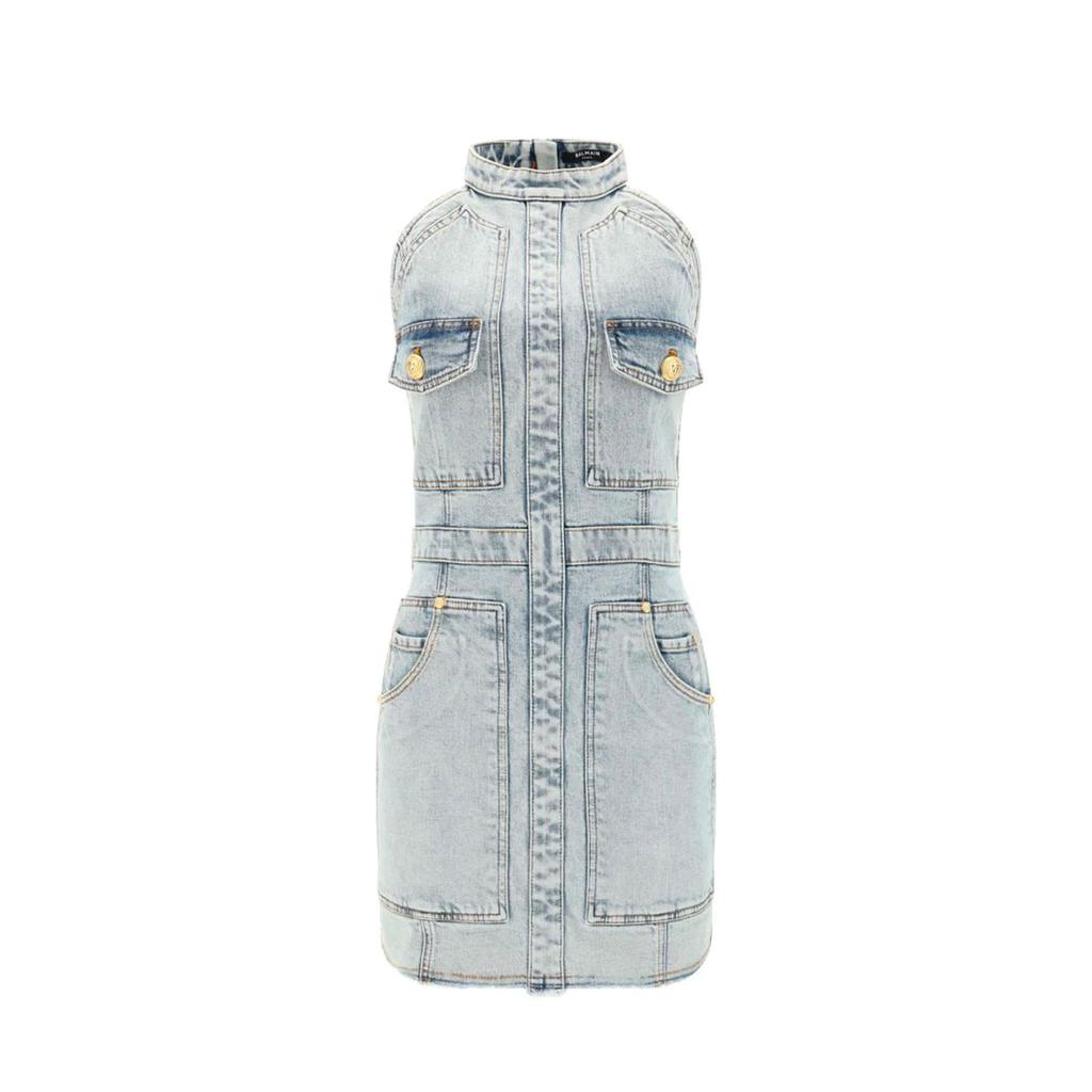 Balmain Balmain Denim Mini Dress