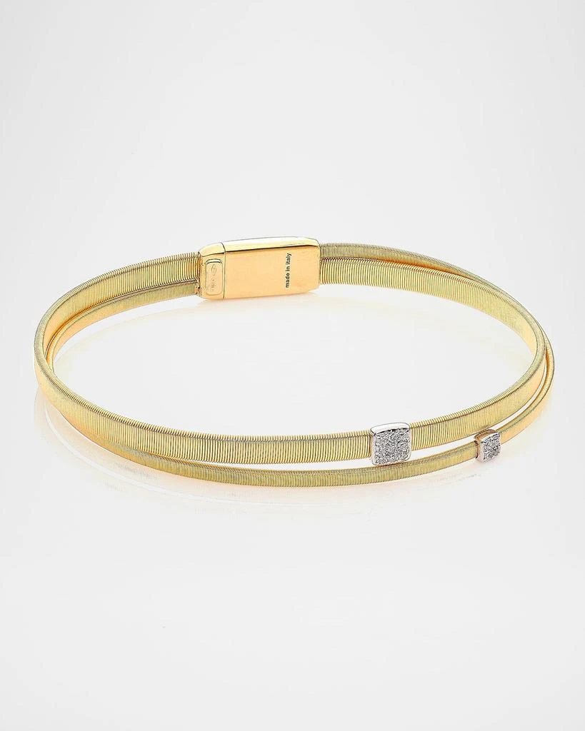 Marco Bicego Masai Two-Tone 18K Gold Diamond Double-Strand Bracelet