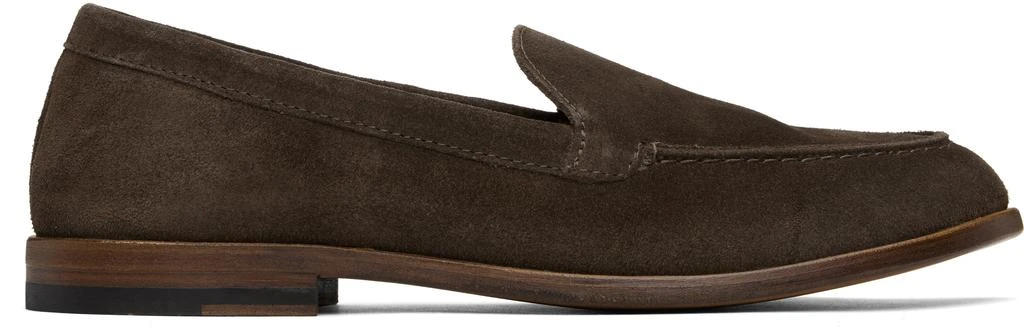 Drake's Brown Suede Henri Summer Loafers 1