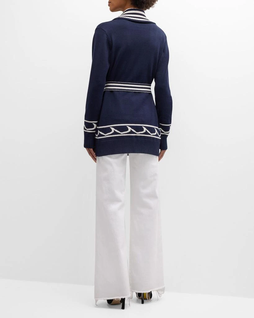 Le Superbe White Cap Cashmere-Blend Boyfriend Cardigan 3