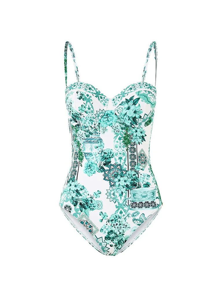 Camilla Balearic Bebé Embellished Underwire One-Piece Swimsuit