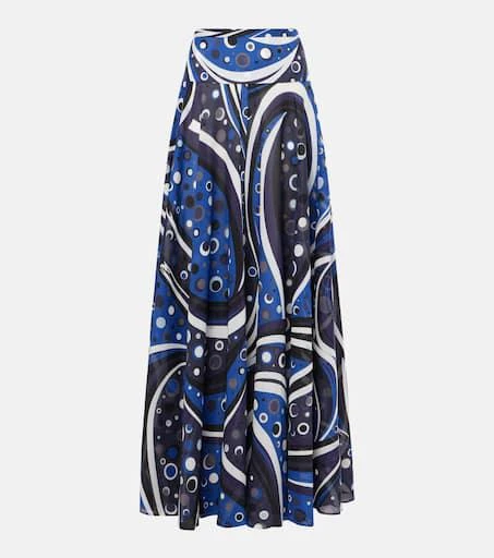 Pucci Printed cotton muslin maxi skirt 1