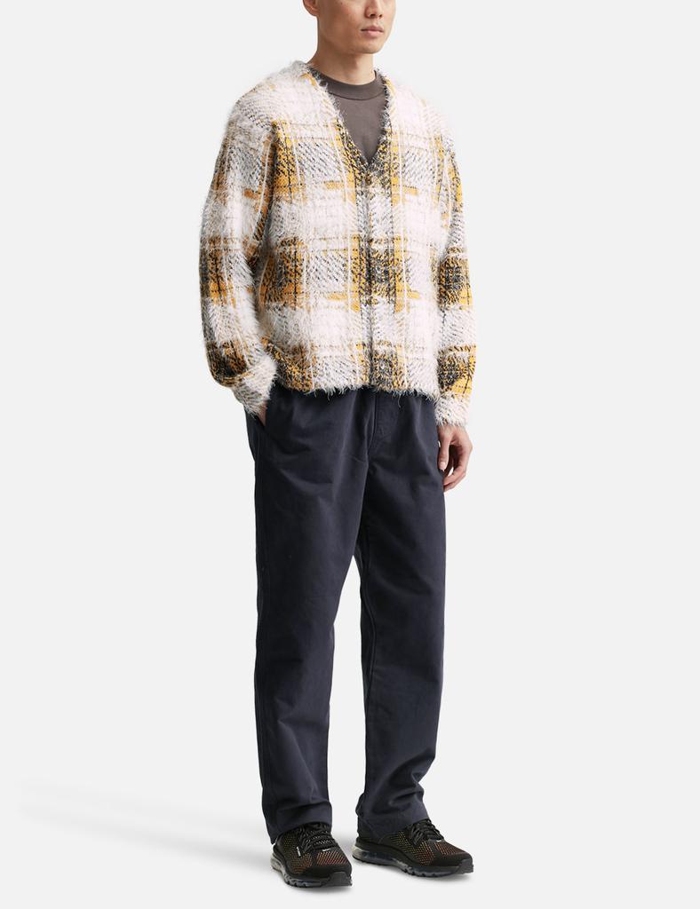 STUSSY Hairy Plaid Cardigan - Sweaters - BeyondStyle