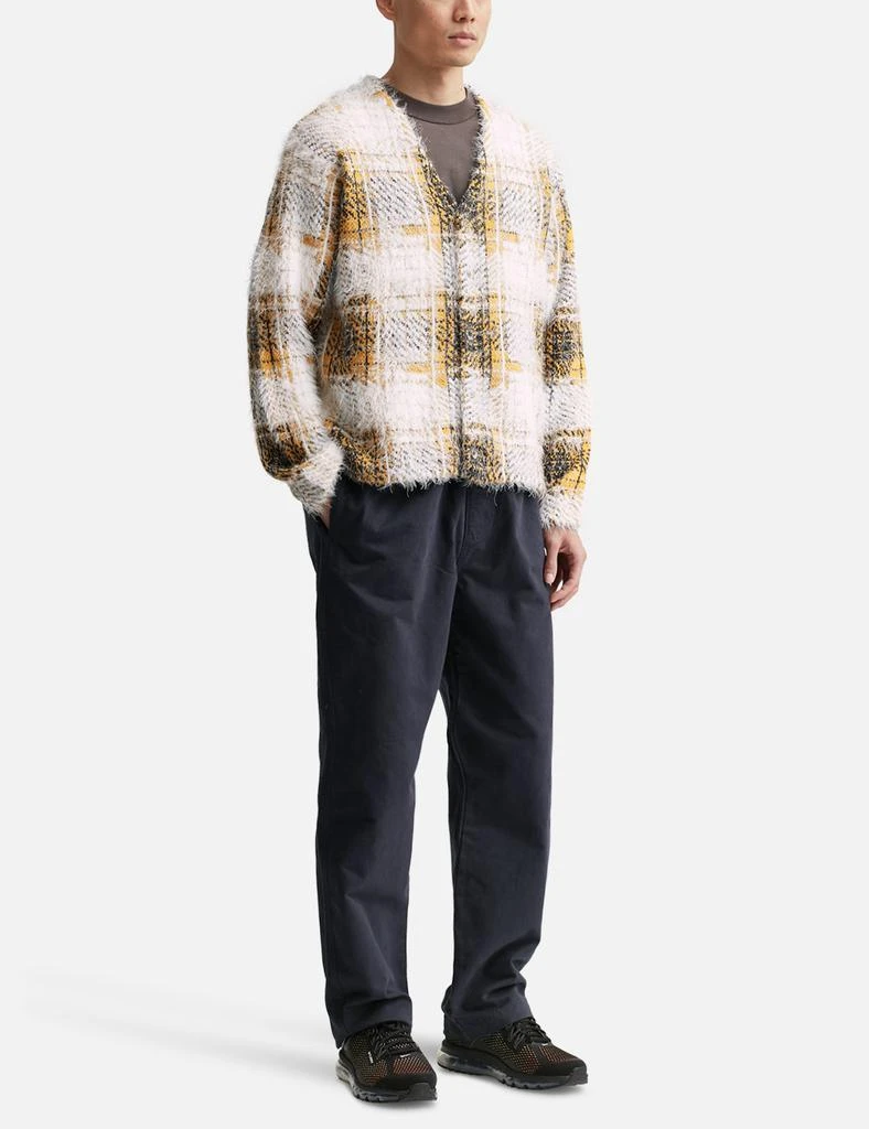 STUSSY Hairy Plaid Cardigan 5