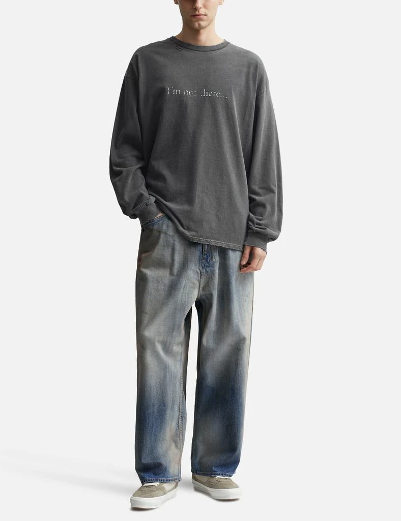 ANCELLM Aging Wide Denim 5P Pants 5