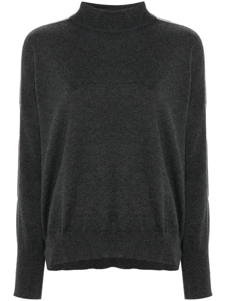 Brunello Cucinelli Brunello Cucinelli Long Sleeve Turtle-Neck Sweater 1