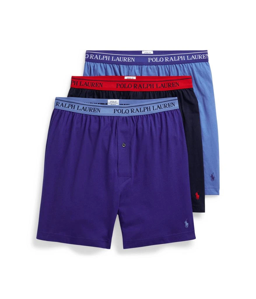 Ralph Lauren Classic Fit w/ Wicking 3-Pack Knit Boxers 1