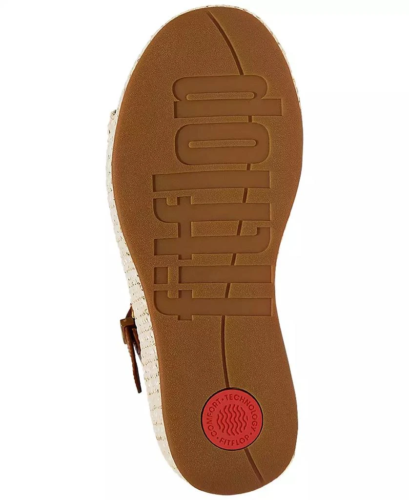 FitFlop Women's Platform Woven Wedge Sandals 5