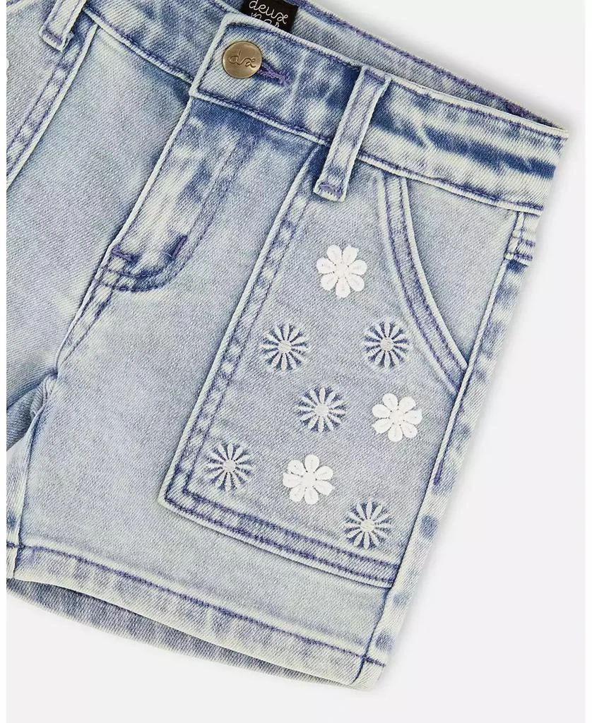 Deux par Deux Toddler Girls Light Denim Shorts 4