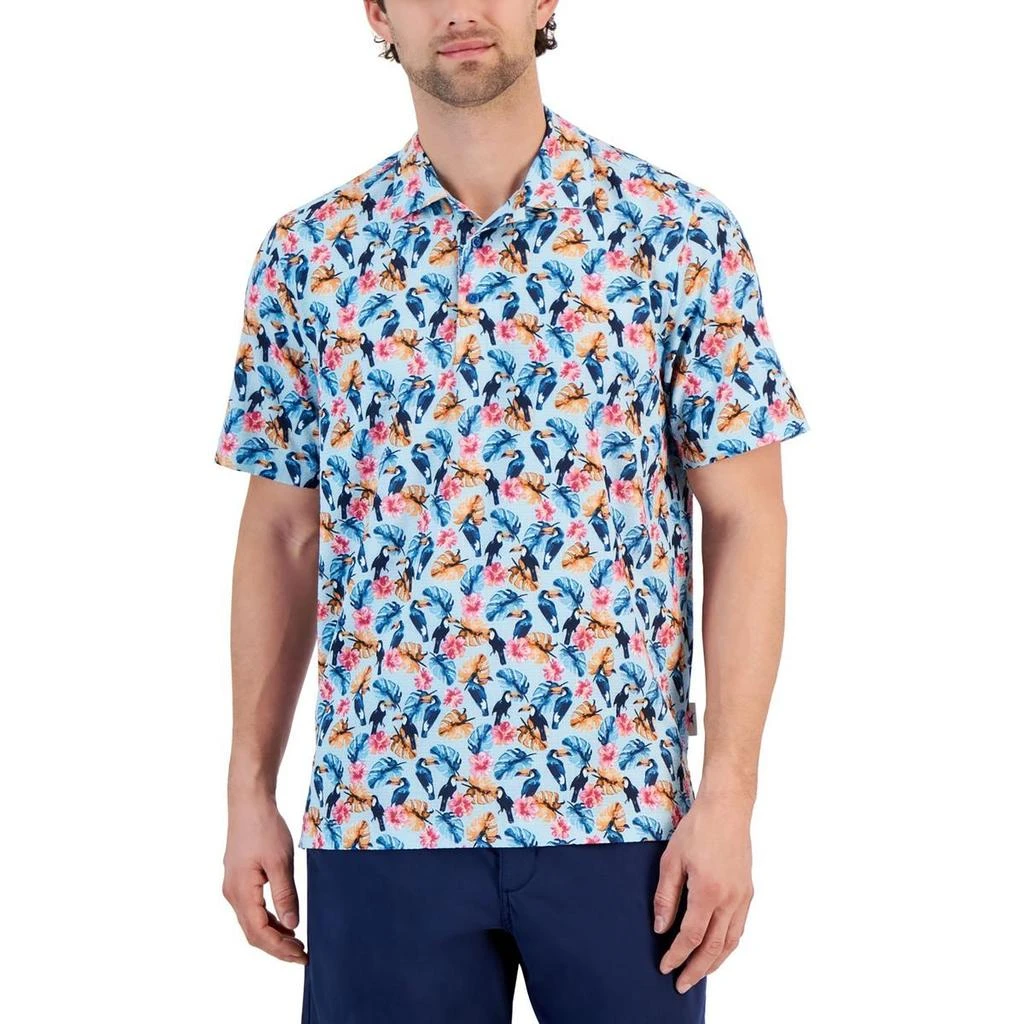 Tommy Bahama Mens Floral Print Polyester Polo 1