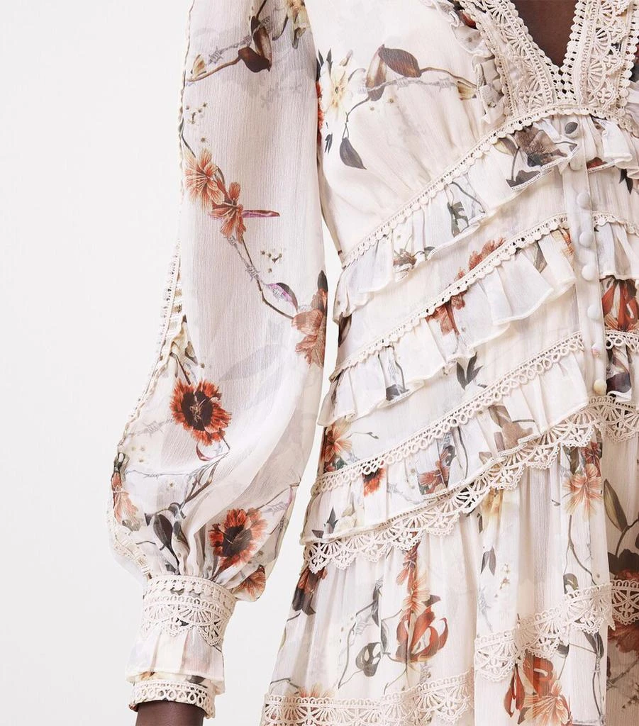 ALL SAINTS Floral Zora Midi Dress 5