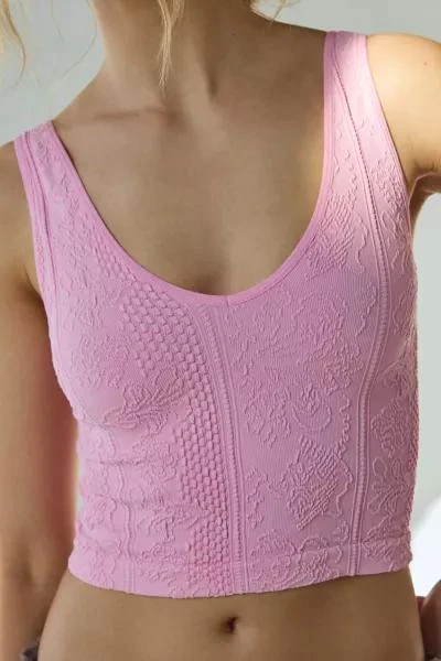 Out From Under Out From Under Plunge Tapestry Jacquard Seamless Knit Cami 2