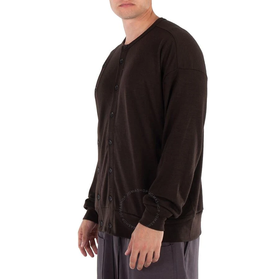Viridi-Anne Men's Brown Wool Jersey Cardigan 2