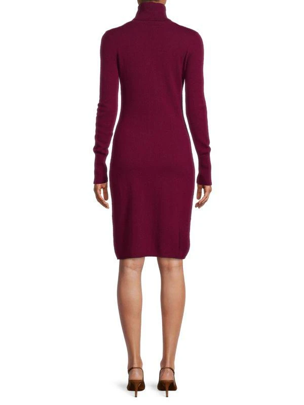 Sofia Cashmere Turtleneck Cashmere Sweater Dress 2