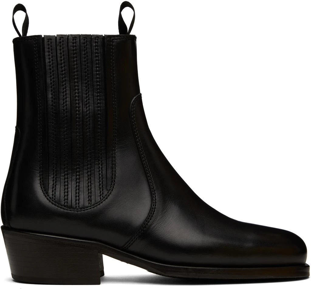 Lemaire Black Leather Chelsea Boots 1