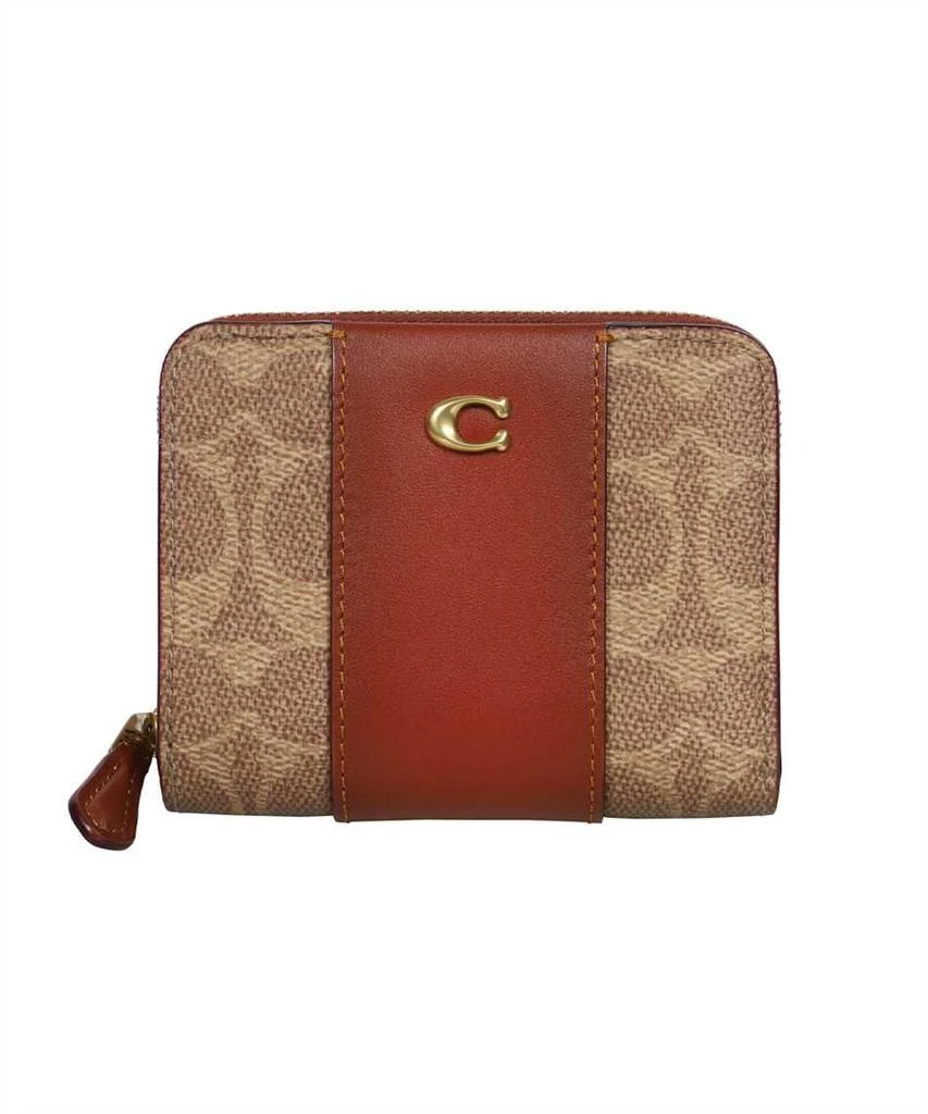 Coach Coach Logo Plaque Zip-Around Wallet 1