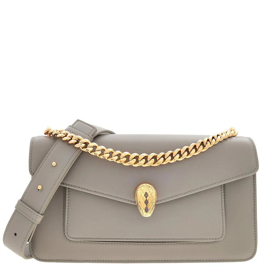 BVLGARI Grey East-West Serpenti Shoulder Bag 1