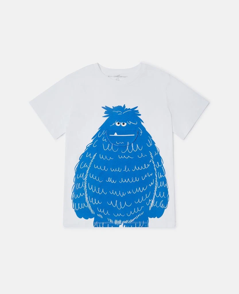 Stella McCartney Stella McCartney - Monster Graphic T-Shirt, Pure white, Size: 14 1