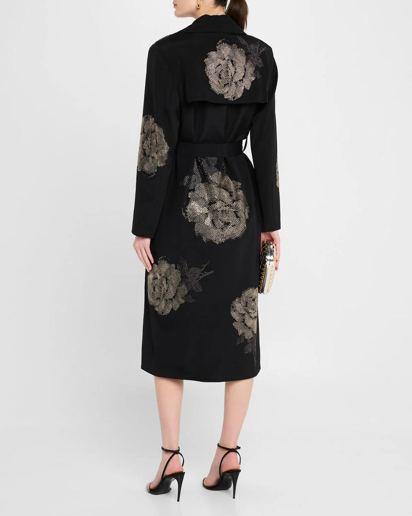 Libertine Ghost Rose Belted Long Trench Coat 3