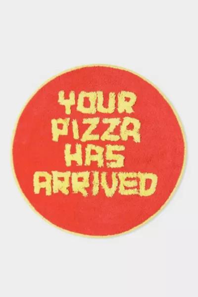 THIRD DRAWER DOWN Third Drawer Down Your Pizza Has Arrived Floor Rug x David Shrigley