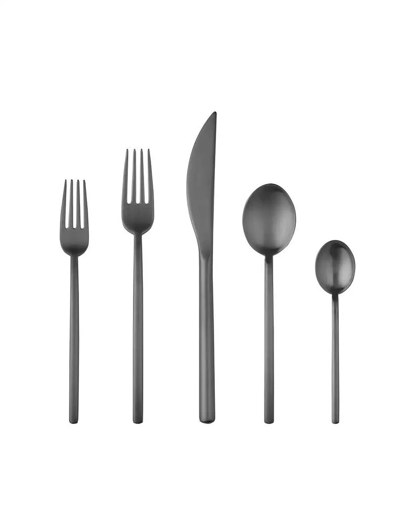 Mepra Due Ice Oro Nero Flatware Set, 20 Piece 2