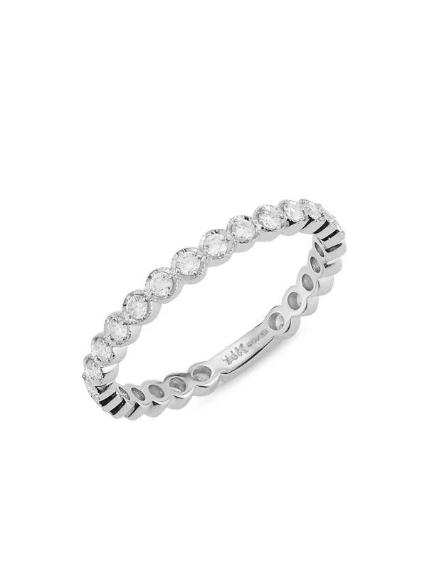 Nephora 14K White Gold & 0.44 TCW Diamond Eternity Ring 1
