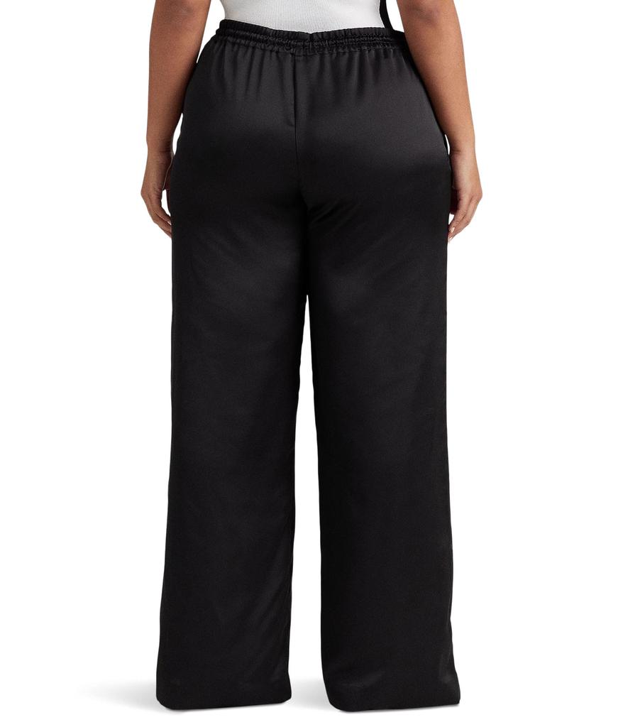 LAUREN Ralph Lauren Plus Size Charmeuse Wide-Leg Pants