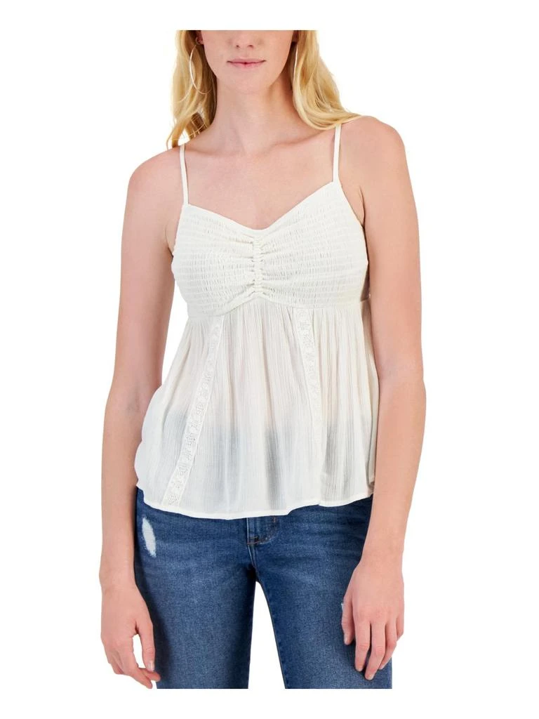 Hippie Rose Juniors Womens Smocked Rayon Tank Top 2