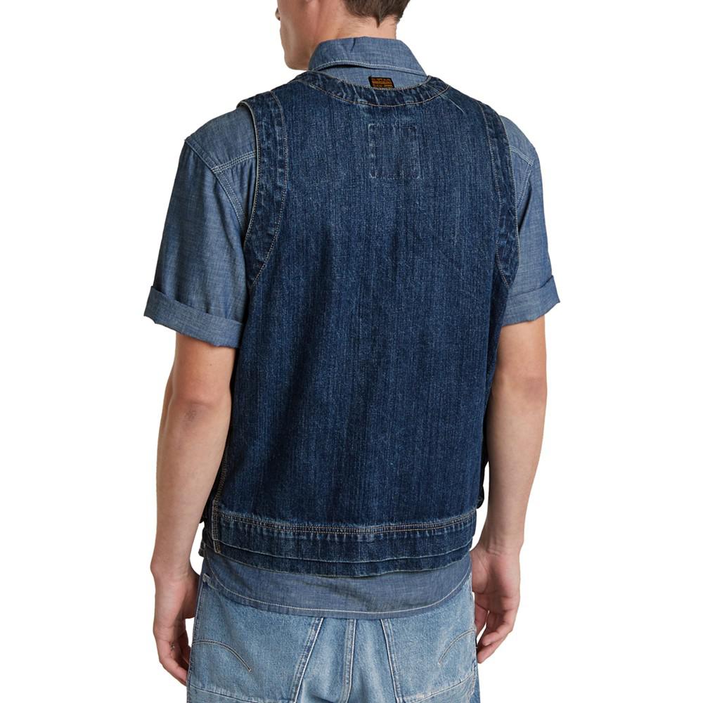 G-Star Raw Men's Straight-Fit Denim Vest