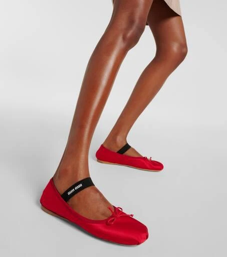 Miu Miu Satin ballet flats 4