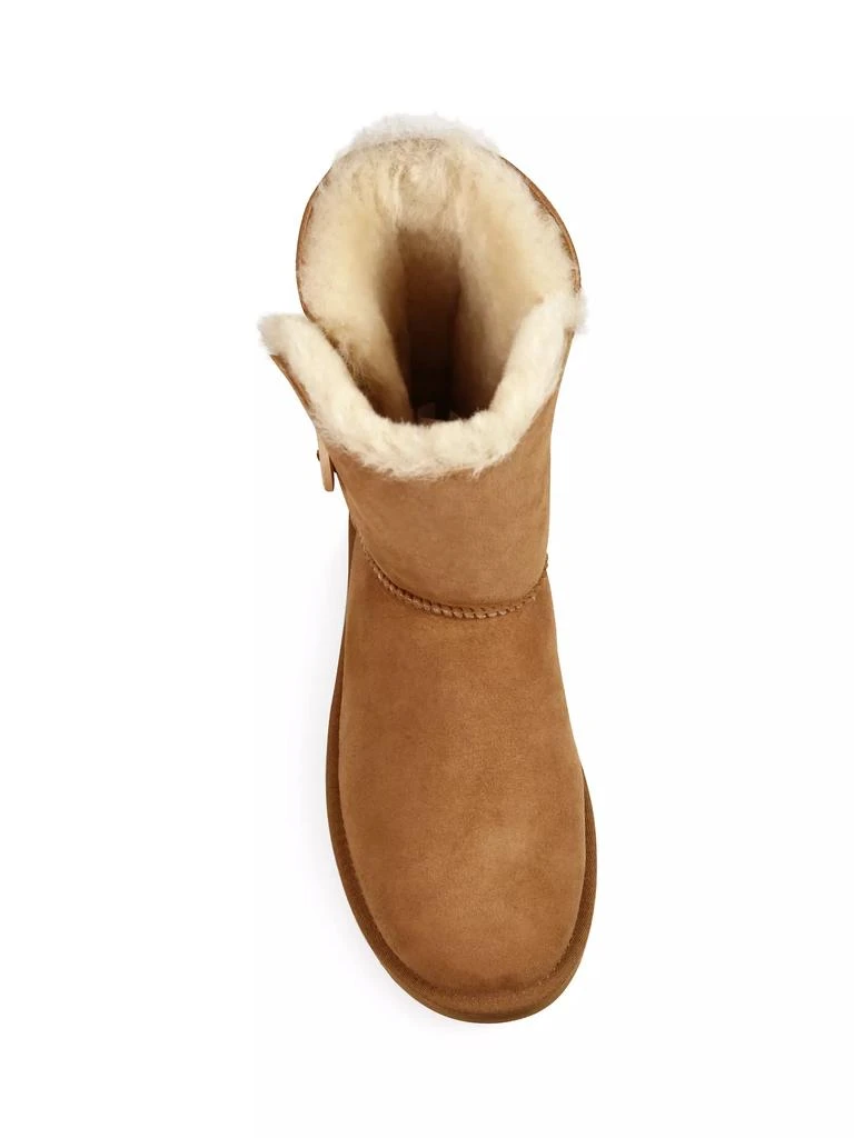 UGG Bailey Button II Sheepskin-Lined Suede Boots 5