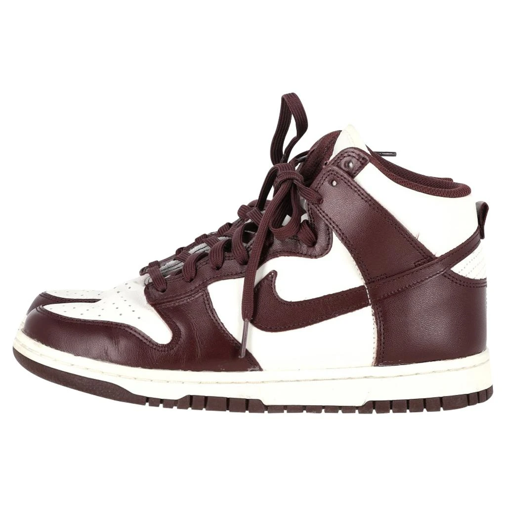 NIKE Dunk High Burgundy Crush Sneakers in Burgundy Leather 4